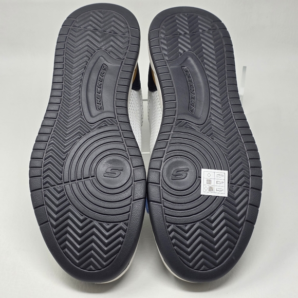 Skechers Corliss Dorset Mens Size 8.5 White Navy Blue Relaxed Fit Sneaker New - Picture 6 of 12